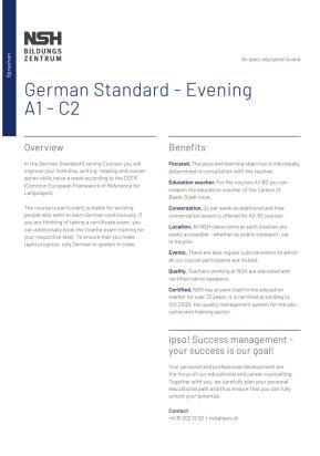 German Standard - Evening A1 - C2