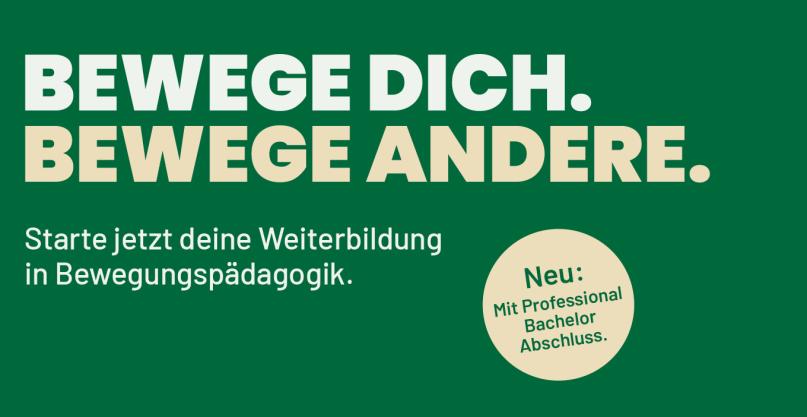 Bild mit Text: Bewege dich. Bewege andere.